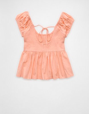 AE Sunchaser Babydoll Ruffle Tee