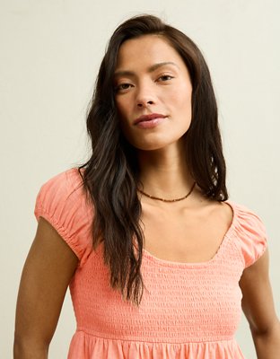AE Sunchaser Babydoll Ruffle Tee