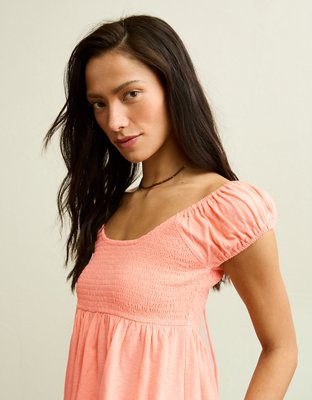 AE Sunchaser Babydoll Ruffle Tee