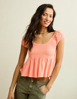 AE Sunchaser Babydoll Ruffle Tee from American Eagle - $34.95