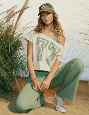 AE Off The Shoulder Graphic T-Shirt