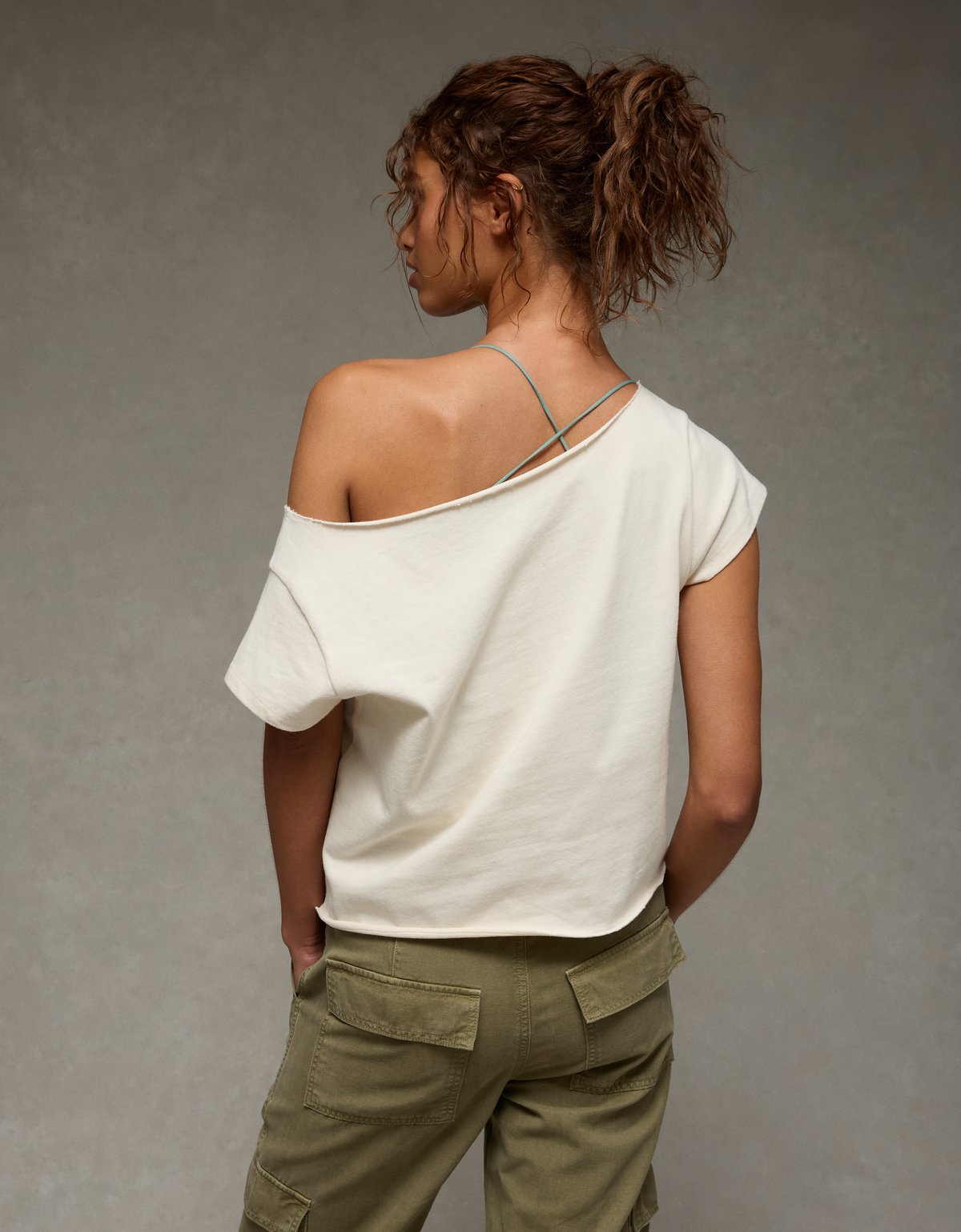 AE Off-the-Shoulder Graphic T-Shirt - image 3