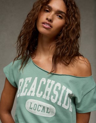 AE Off The Shoulder Graphic T-Shirt