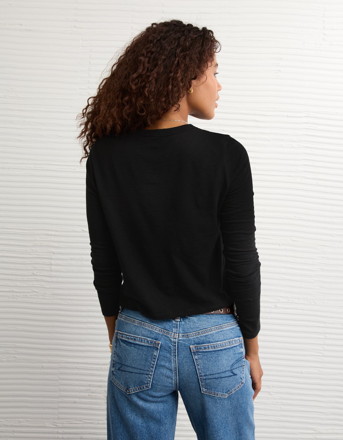 AE Long Sleeve Hey Baby Tee - image 2