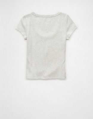 AE Scoop Neck Hey Baby Tee