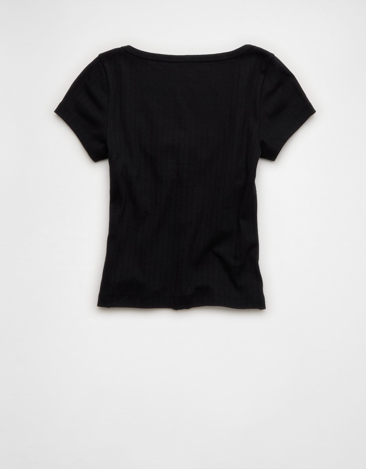 AE Pointelle Button-Up Baby Tee - image 4