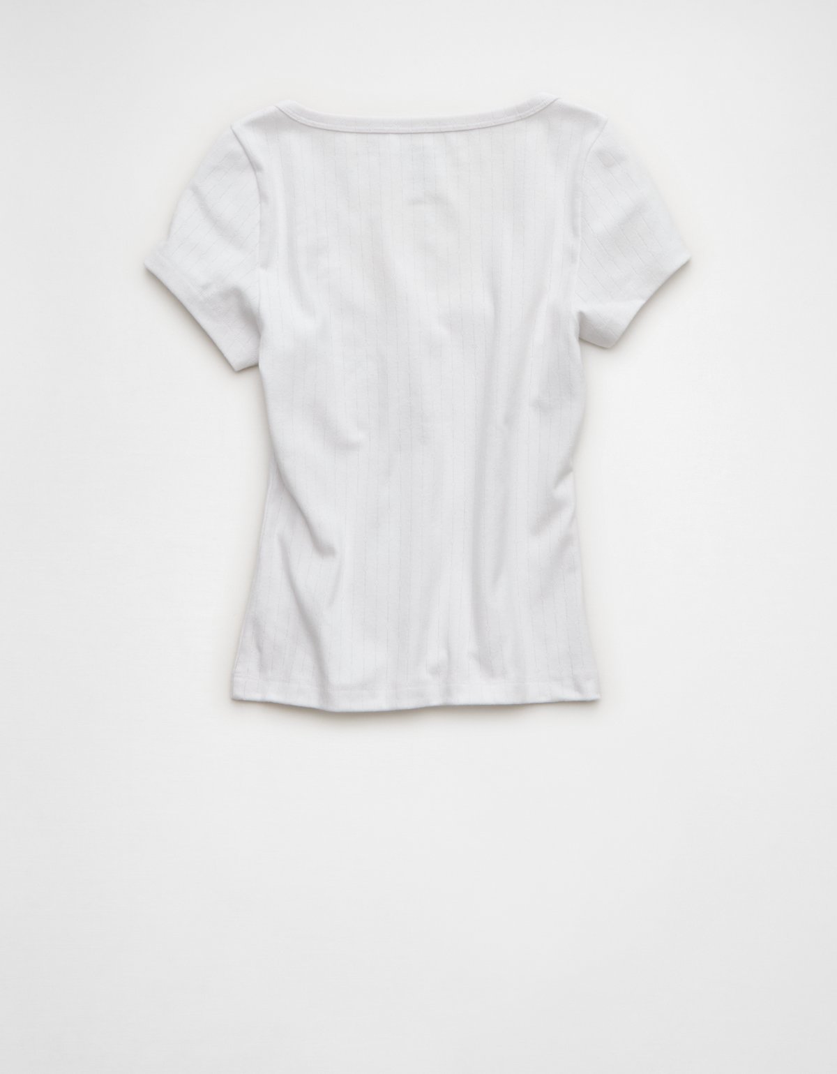 AE Pointelle Button-Up Baby Tee - image 4