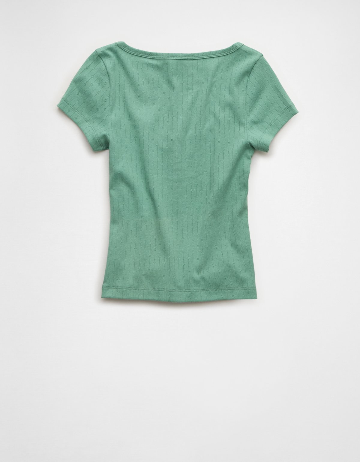 AE Pointelle Button-Up Baby Tee - image 4