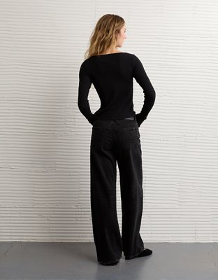 AE Long Sleeve Boatneck Baby Tee