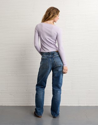 AE Long Sleeve Boatneck Baby Tee