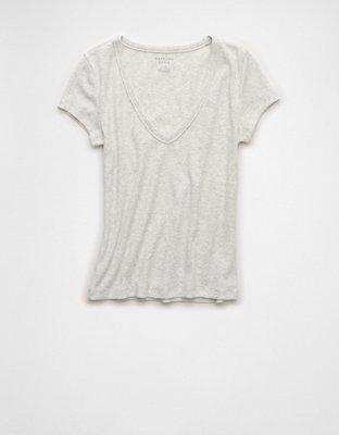 AE V-Neck Hey Baby Tee