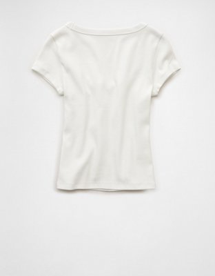 AE Scoop Neck Hey Baby Tee