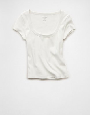 AE Scoop Neck Hey Baby Tee