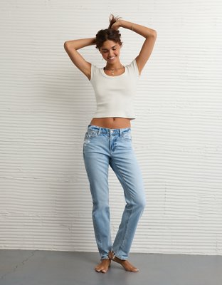 AE Scoop Neck Hey Baby Tee