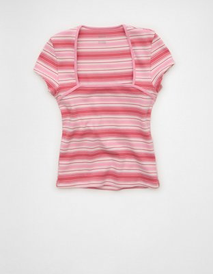 AE Square Neck Hey Baby Tee