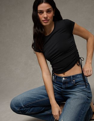 AE Short-Sleeve Side-Cinch T-Shirt