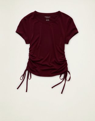 AE Short-Sleeve Side-Cinch T-Shirt