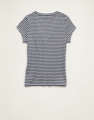 AE V-Neck Textured T-Shirt