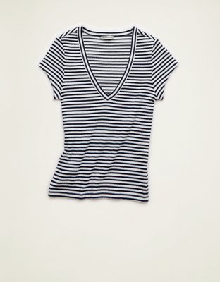 AE V-Neck Textured T-Shirt