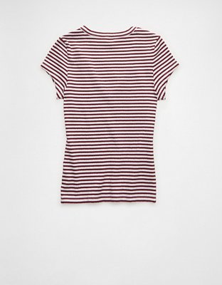AE V-Neck Textured T-Shirt