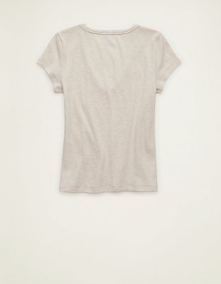 AE V-Neck Hey Baby Tee | American Eagle