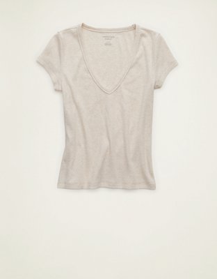 AE V-Neck Hey Baby Tee