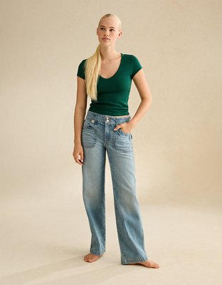 AE V-Neck Hey Baby Tee