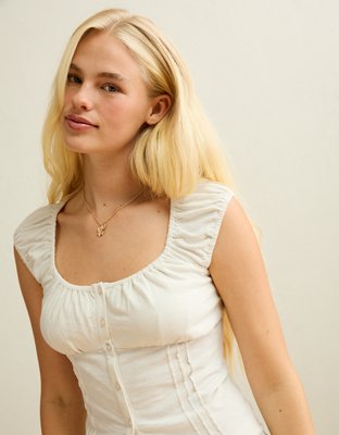 AE Sunchaser Button-Up T-Shirt | American Eagle