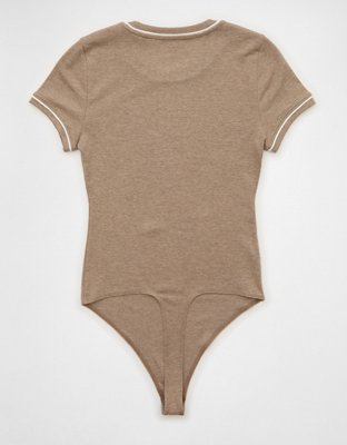 AE Tipped Crew Neck Bodysuit