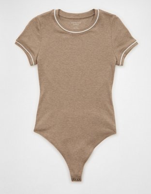 AE Tipped Crew Neck Bodysuit