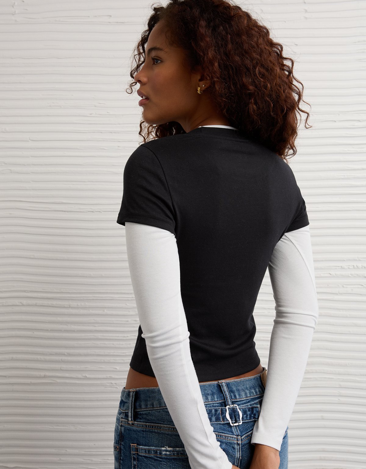 AE Double-Layered Long-Sleeve T-Shirt - image 2