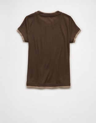 AE Double-Layered Short-Sleeve T-Shirt