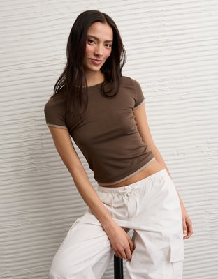 AE Double-Layered Short-Sleeve T-Shirt | American Eagle