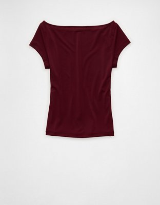 AE Short-Sleeve Boatneck T-Shirt