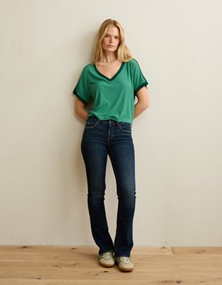 AE Soft & Sexy Ribbed V-Neck T-Shirt