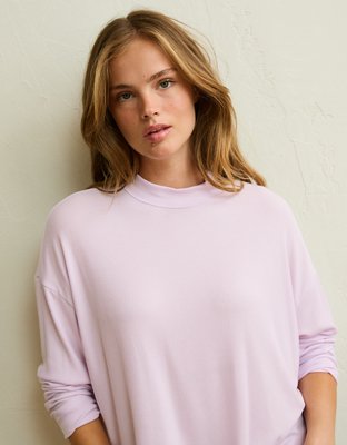 AE Soft & Sexy Ribbed Long-Sleeve T-Shirt