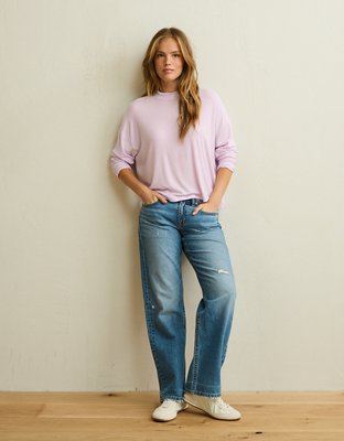 AE Soft & Sexy Ribbed Long-Sleeve T-Shirt