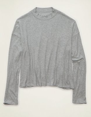 AE Soft & Sexy Ribbed Long-Sleeve T-Shirt