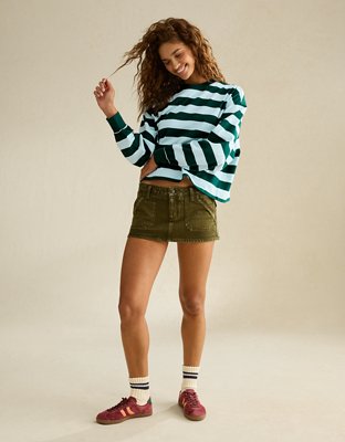 AE Balloon Sleeve Crew Neck Tee