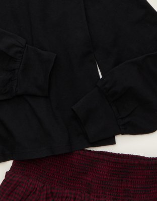AE Balloon Sleeve Crew Neck Tee
