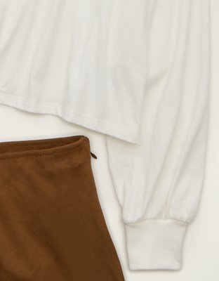 AE Balloon Sleeve Crew Neck Tee