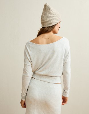 AE Long-Sleeve Cozy Dolman Tee 