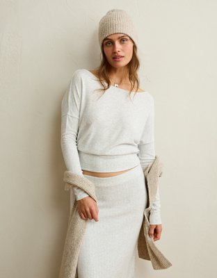 AE Long-Sleeve Cozy Dolman Tee 