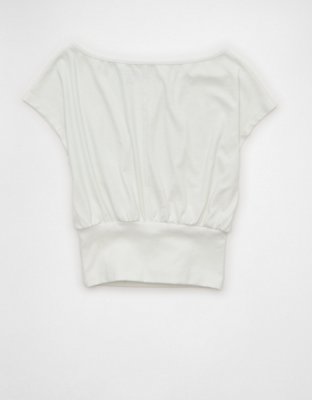 AE Off-the-Shoulder Dolman Tee | American Eagle