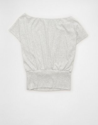 AE Off-the-Shoulder Dolman Tee | American Eagle