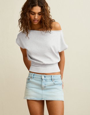 AE Off-the-Shoulder Dolman Tee | American Eagle