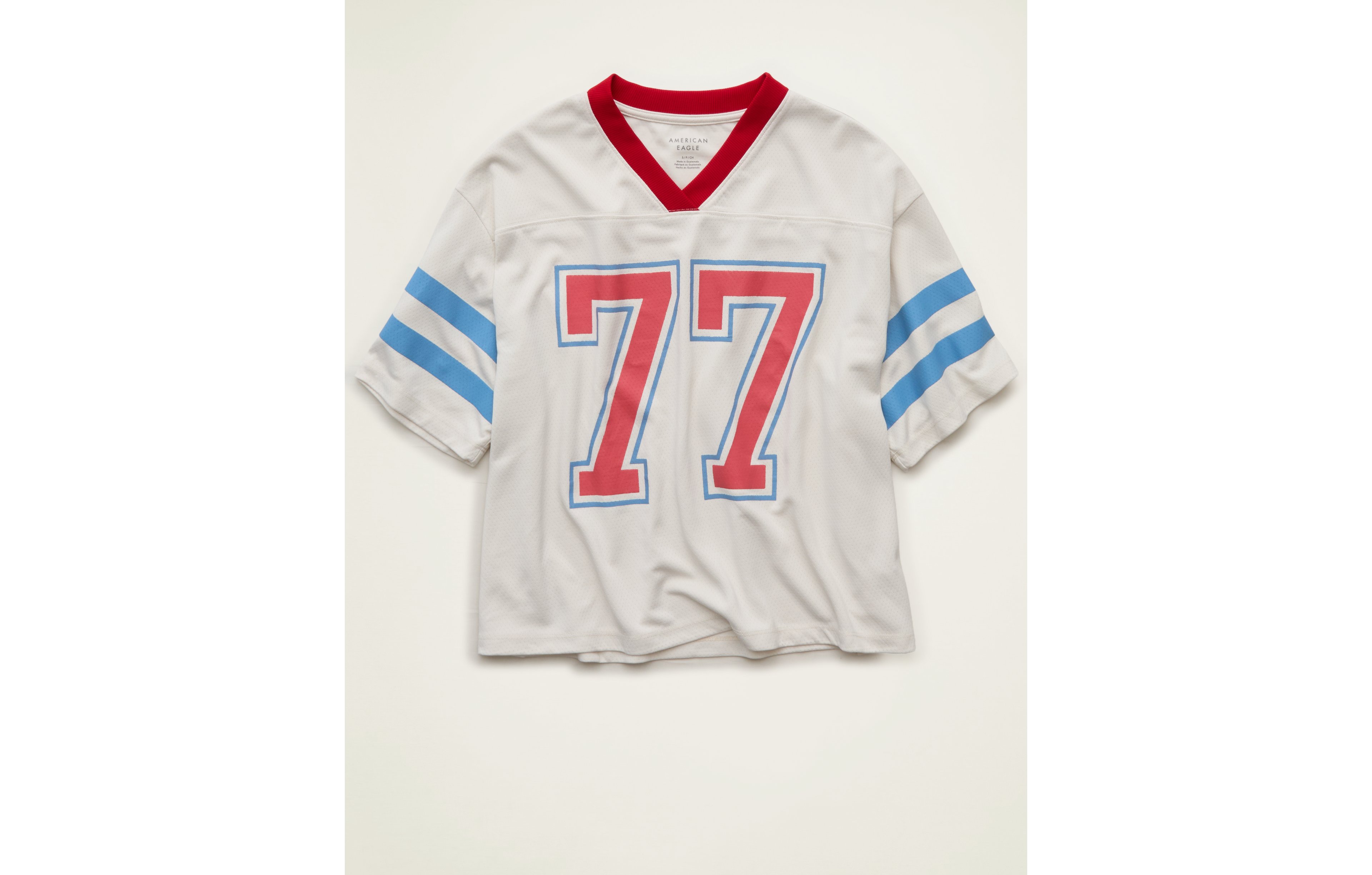 AE V-Neck Americana Graphic Mesh T-Shirt