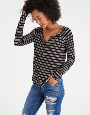 White long sleeve shirt womens american eagle women