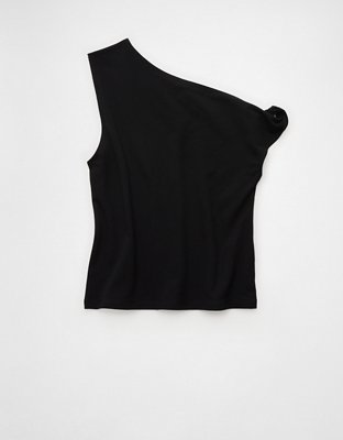 AE Asymmetrical Twist Shoulder Tank Top
