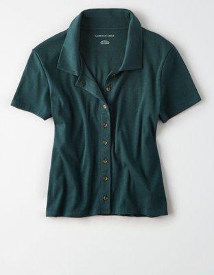 Button Down Collar Tee